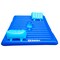 Pool Central 78" Inflatable Blue Dual Swimming Pool Lounger